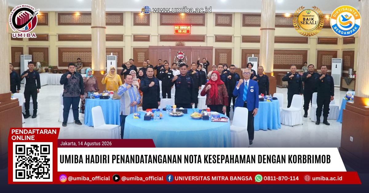 (MoU) antara UMIBA dan Korbrimob