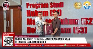 FH UMIBA Jajaki Kolaborasi dengan FH Universitas Djuanda Bogor