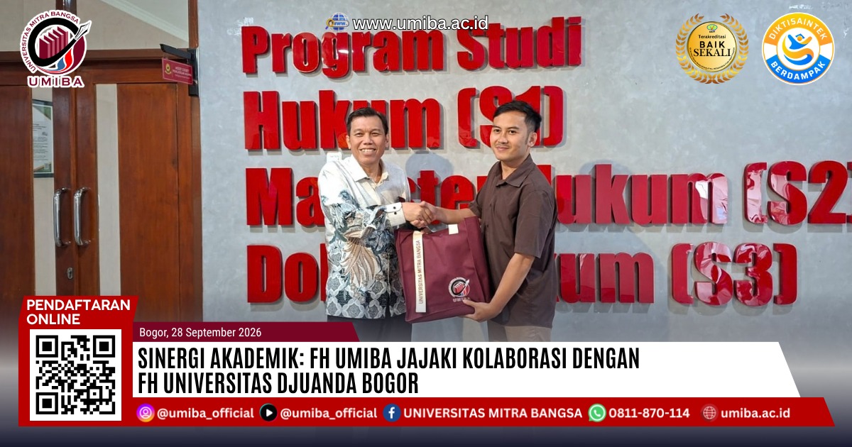 FH UMIBA Jajaki Kolaborasi dengan FH Universitas Djuanda Bogor